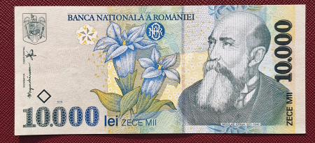 Bancnote Romania - Romania, 10000 lei 1999, seria 013B3612006, aproape necirculata