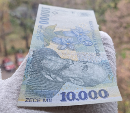 Romania, 10000 lei 1999, seria 005D2595112, necirculata [3]