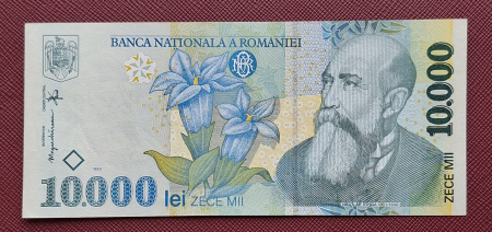 Bancnote Romania - Romania, 10000 lei 1999, seria 006D2571383, UNC -