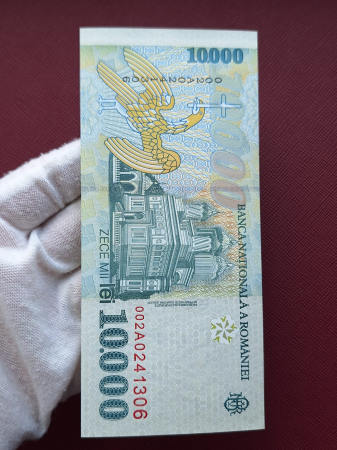 Romania, 10000 lei 1999, seria 002A0241306, necirculata [3]