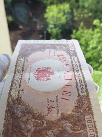 Romania, 10000 lei 20 Decembrie 1945, seria 0554/S.1333/33317554, stare buna [9]