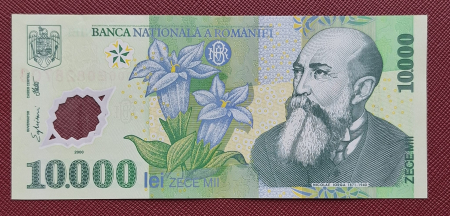 Bancnote Romania - Romania, 10000 Lei 2000, semnatura Ghizari, circulata, seria 006E0828703