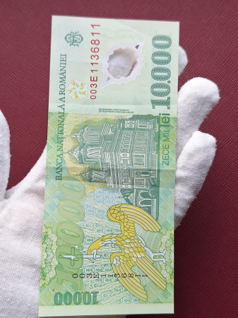 Romania, 10000 Lei 2000, semnatura Ghizari, circulata, seria 003E1136811 [6]
