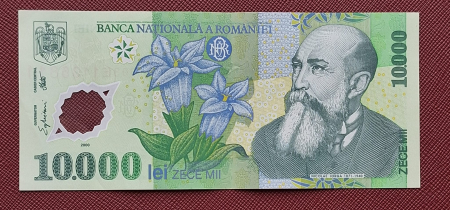 Bancnote - Romania, 10000 Lei 2000, semnatura Ghizari, circulata, seria 003E1136811