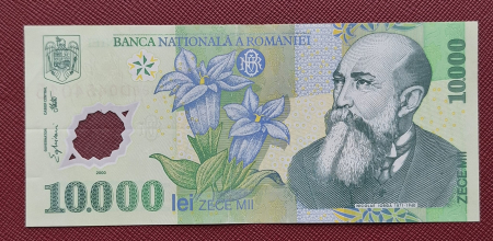 Bancnote Romania - Romania, 10000 Lei 2000, semnatura Ghizari, circulata, seria 008D0454015