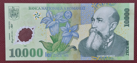 Bancnote Romania - Romania, 10000 Lei 2000, semnatura Isarescu, circulata, seria 015A6625143