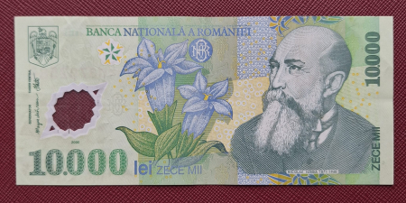 Bancnote Romania - Romania, 10000 Lei 2000, semnatura Isarescu, circulata, seria 014C3792589