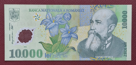 Bancnote Romania - Romania, 10000 Lei 2000, semnatura Isarescu, circulata, seria 016D5847137
