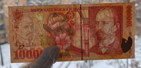 Romania, 100000 lei 1998, seria 004B4768234, circulata [2]
