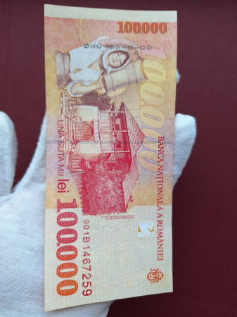 Romania, 100000 lei 1998, seria 001B1467259, UNC- [4]