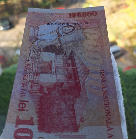 Romania, 100000 lei 1998, seria 003B1602806, necirculata [5]