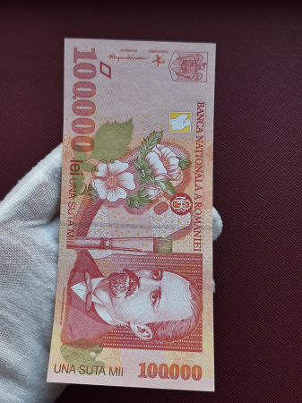 Romania, 100000 lei 1998, seria 003B1602806, necirculata [6]