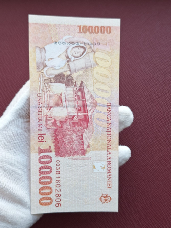 Romania, 100000 lei 1998, seria 003B1602806, necirculata [7]