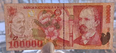 Romania, 100000 lei 1998, seria 005A4685028, circulata [2]
