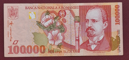 Bancnote Romania - Romania, 100000 lei 1998, seria 004E3055549, circulata