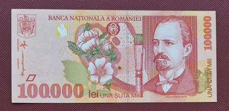 Bancnote Romania - Romania, 100000 lei 1998, seria 008A3519798, circulata