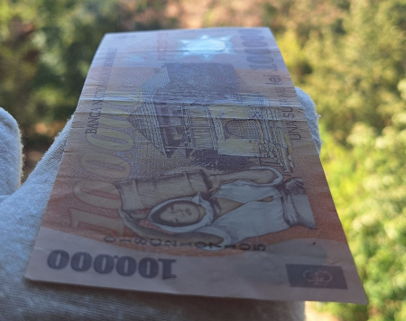 Romania, 100000 lei 2001, seria 018C2107105, circulata [5]