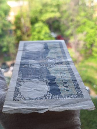 Romania, 100000 lei decembrie 1946, seria M/4 0816247, circulata [3]