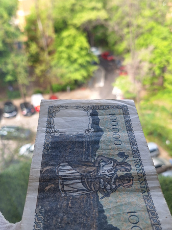 Romania, 100000 lei decembrie 1946, seria R/3 0792467, circulata [2]