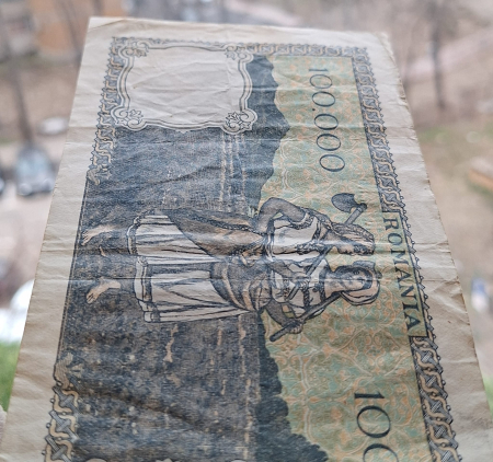 Romania, 100000 lei mai 1946, seria I/2 0246965, circulata [3]