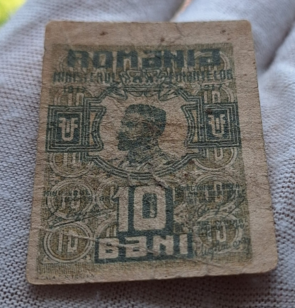 Romania 1917 - 10 Bani Regele Ferdinand, circulata [4]
