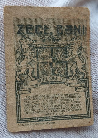 Romania 1917 - 10 Bani Regele Ferdinand, circulata [3]