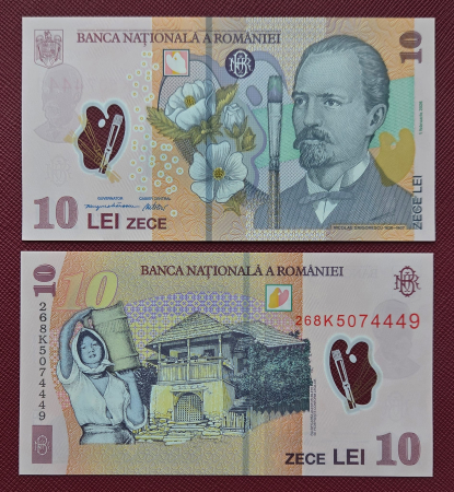 Bancnote - Romania 1x 10 lei 2026, polimer, UNC, semnatura Mugur Tolici