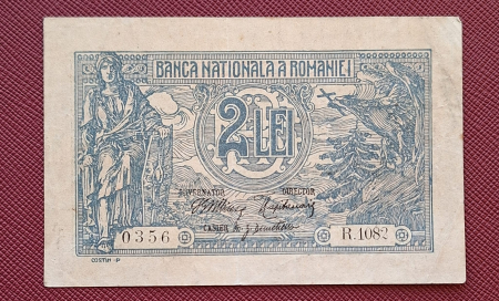 Bancnote - Romania, 2 lei 1915, seria 0356/R.1082, circulata