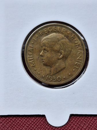 Romania, 20 lei 1930 monetaria Londra - Hora - Alegoria Romaniei Mari [1]