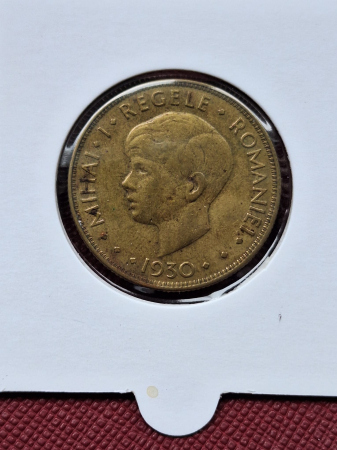 Monede Romania - Romania, 20 lei 1930 monetaria Londra - Hora - Alegoria Romaniei Mari