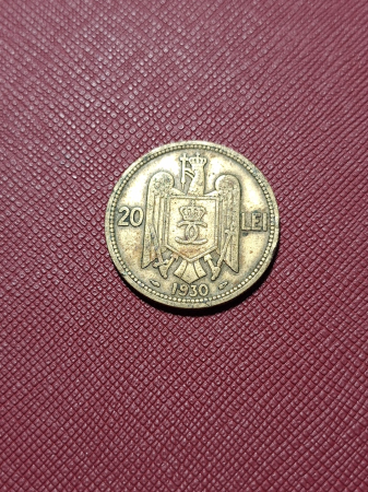 Monede Romania - Romania, 20 lei 1930 monetaria Paris, Regele Carol II