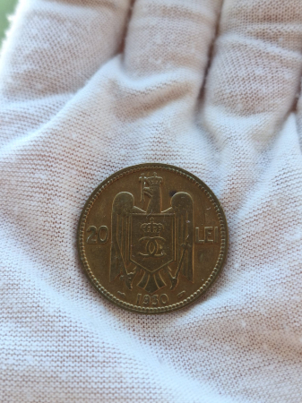 Romania, 20 lei 1930 monetaria Paris, Regele Carol II [1]
