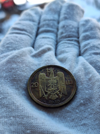 Romania, 20 lei 1930 monetaria Paris, Regele Carol II [2]