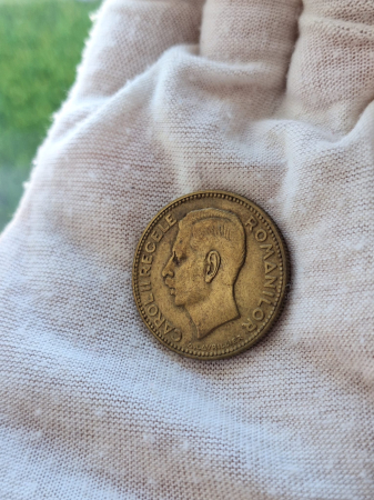 Romania, 20 lei 1930 monetaria Royal Mint, Londra, Regele Carol II [1]