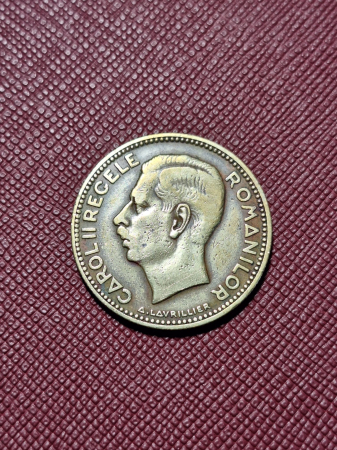 Monede - Romania, 20 lei 1930 monetaria Royal Mint, Londra, Regele Carol II