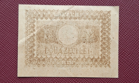 Romania 20 Lei 1945, Regele Mihai, aproape necirculata [1]