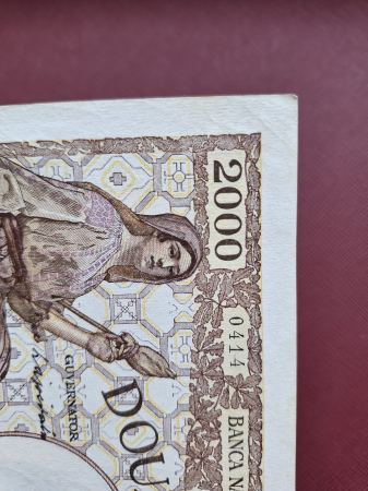 Romania, 2000 lei 10 Octombrie 1944, seria 0414/C.2996/74877414, stare buna [7]
