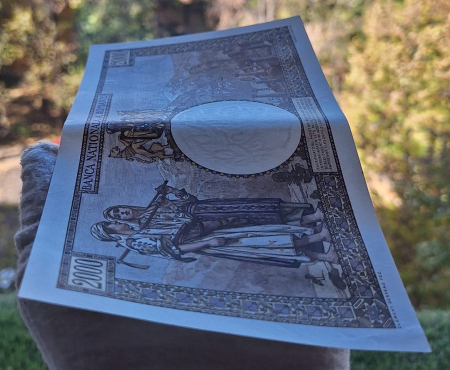 Romania, 2000 lei 1941, seria S.0803/0618/20067618, aproape necirculata [6]