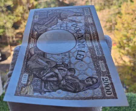 Romania, 2000 lei 1941, seria S.0803/0618/20067618, aproape necirculata [4]