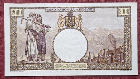 Romania, 2000 lei 1941, seria F.0302/0424/07530424, UNC- [1]