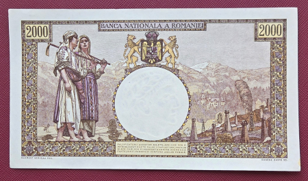 Romania, 2000 lei 1941, seria A.1309/0506/32700506, UNC- [1]
