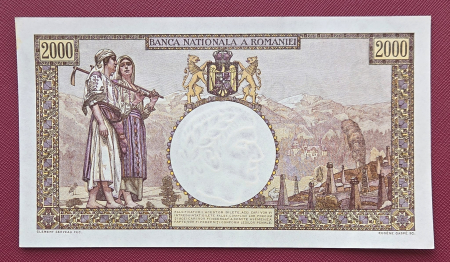Romania, 2000 lei 1941, seria A.1309/0558/32700558, UNC- [1]