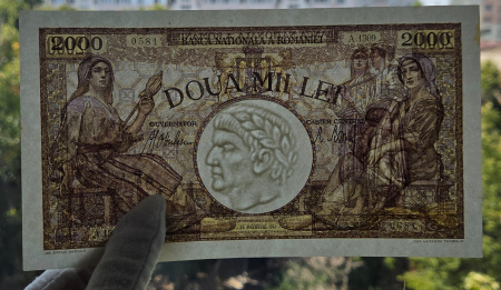 Romania, 2000 lei 1941, seria A.1309/0581/32700581, UNC- [2]