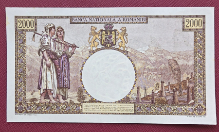 Romania, 2000 lei 1941, seria A.1309/0581/32700581, UNC- [1]