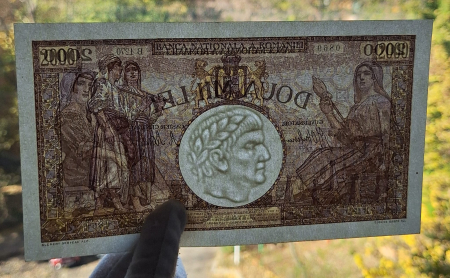 Romania, 2000 lei 1941, seria B.1270/0869/31726869, aproape necirculata [3]