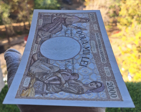 Romania, 2000 lei 1941, seria B.1270/0870/31726870, aproape necirculata [4]