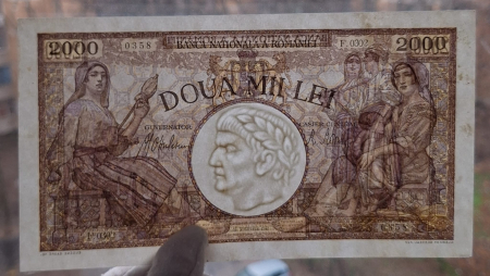 Romania, 2000 lei 1941, seria F.0302/0358/07530358, UNC- [2]