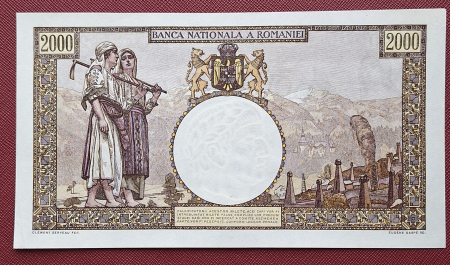 Romania, 2000 lei 1941, seria F.0302/0491/07530491, UNC- [1]
