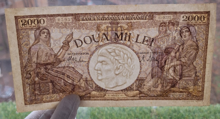 Romania, 2000 lei 1941, seria G.0723/0593/18056593, circulata [2]