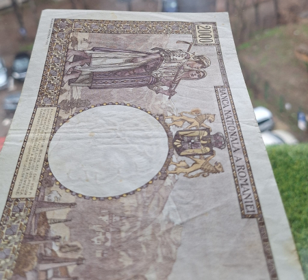 Romania, 2000 lei 1941, seria W.1334/0523/33349523, circulata [6]